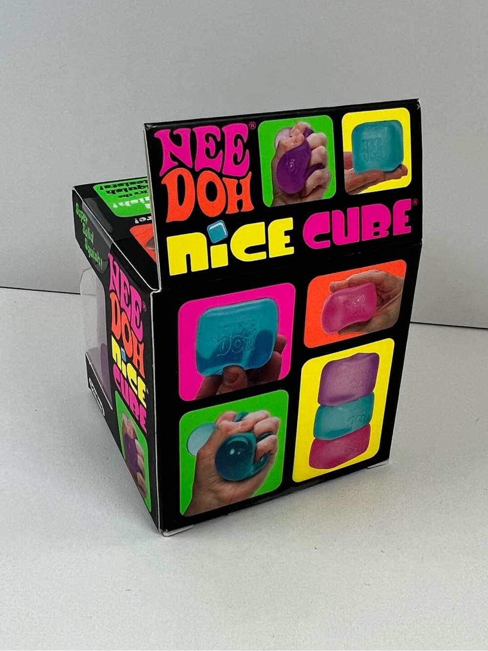 NIB Schylling NeeDoh Nice Cube Hard to Find Squish Sensory Fidget Toy pink - Picture 2 of 5